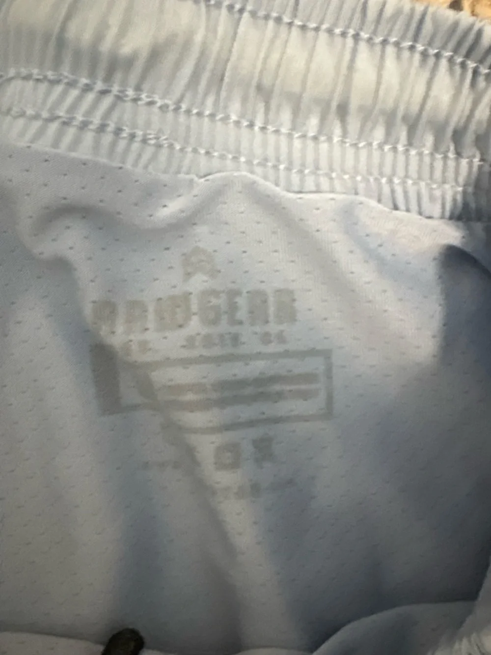 Men's Light Blue Athletic Shorts with Zipper Pockets